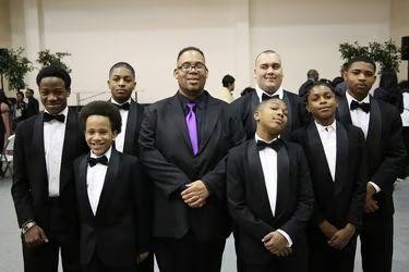 Honors Events — Youth group in tuxedos with A Jay Pullen